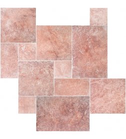 Red Travertine Tumbled