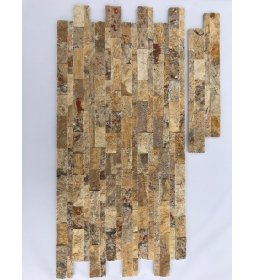 Gold Travertine Ledger Panel