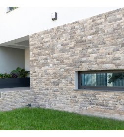 Silver Travertine Split Face Wall Covers