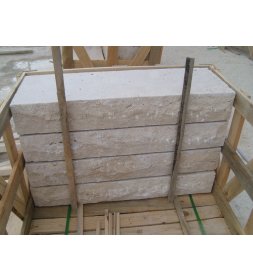 Classic Travertine Split Face Blocksteps