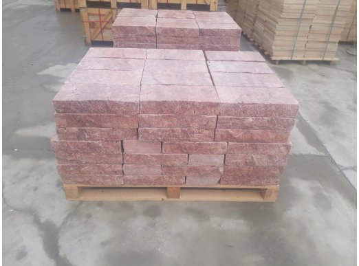 Red Travertine Wall Stone