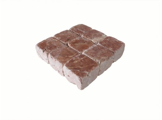 Red Travertine Cubes